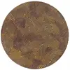 Non communiqué Tapis Louis De Poortere Coral Design Or Noir Rond 240 Cm