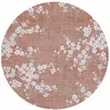 Tapis salon et chambre tissé plat BURGUNDY 140 x 140 cm