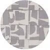 Tapis salon et chambre moderne tissé plat 240x240 cm Gris