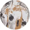 Tapis salon et chambre moderne tissé plat 240x240 cm Multicolore