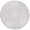 Tapis salon et chambre tissé plat Diam 140 cm Gris