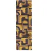 Tapis salon et chambre tissé plat 080x250 cm Jaune