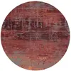 Tapis salon et chambre moderne tissé plat  240x240 cm Rouge