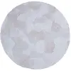 Tapis salon et chambre tissé plat Diam 140 cm Gris