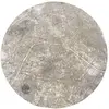 Tapis salon et chambre tissé plat Diam 240 cm Gris