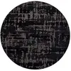 Non communiqué Tapis Louis De Poortere Baobab Design Eau Noire Rond 240 Cm