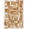 Tapis salon et chambre moderne tissé plat  240x340 cm Jaune