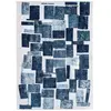 Tapis salon et chambre tissé plat SQUARY 140 x 200 cm
