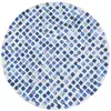 Tapis salon et chambre tissé plat SHADY STONES 140 x 140 cm