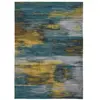 Non communiqué Tapis Louis De Poortere Monetti Design Bleu Nymphéa 140 X 200cm