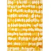 Tapis salon et chambre tissé plat 170x240 cm  Jaune