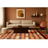Tapis salon et chambre tissé plat 170x240 cm  Orange