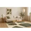 Tapis salon et chambre tissé plat 140x200 cm  Vert