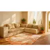 Tapis salon et chambre tissé plat 140x200 cm  Orange