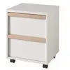 Caisson bureau blanc - VIPACK - London - 2 tiroirs - roulettes