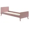 vipack Lit - Billy - 90 x 200 cm - Rose - MDF - Sommier à lattes inclus