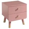 Vipack NIGHTSTAND, Combi_Solid_Pine_MDF, Pink, 43,2 x 45,2 cm