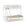 Petits-meubles - Lit superposé 90-140x200 sommier inclus Vipack Scott Blanc