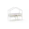 Lit cabane 90x200 sommier inclus Vipack Dallas Blanc