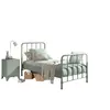 vipack Lit et chevet 90x200 vert Bronxx