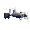 vipack Lit et chevet Bronxx 90x200cm Bleu