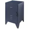 Vipack NIGHTSTAND, Metal, Blue, 40 x 60,5 cm