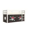 Lit enfant surélevé - VIPACK - Caribian Pirates - Bois - Blanc