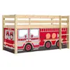 Lit mi-hauteur - VIPACK - Pino - Bois - Marron - Sommier inclus