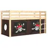 Lit Mi-Hauteur 90x200 Vipack - Pirate Pino - Bois
