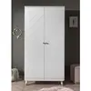 vipack Armoire 2 Portes Billy Blanche 100x200x59cm