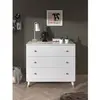 Vipack Chest, Combi_Solid_Pine_MDF, White, 100 x 89 cm