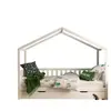 Lit cabane mh 90x200 sommier et tiroir inclus Vipack Dallas Blanc