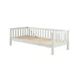 Lit banquette 90x200 sommier inclus Vipack Fritz - Blanc