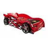 Lit 90x200 Night Speeder Sommier inclus Vipack Car beds - Rouge