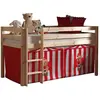 Paris Prix Lit mezzanine 90x200 cm avec tente clown pin massif clair Pino