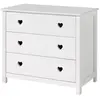 Vipack AMKO2314 Chest, Combi_Solid_Pine_MDF, White, 90x50x85,2 cm
