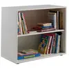 VidaXL Vipack Pino Bibliothque pour Lit Mezzanine MDF Blanc 85,5 x 43 x 72 cm