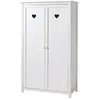 Paris Prix Armoire - VIPACK - Amori - 2 étagères - 1 tringle - Blanc