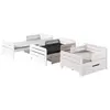 vipack Lit évolutif 90x140 en 90x200 sommier inclus jumper - blanc JPRBE9014