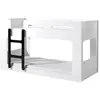 M&s - Lit Superposé 90x200 Sommier Inclus Vipack Luca - Blanc