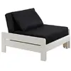 Vipack Lit Transformable En Fauteuil Pin Massif Laqu Blanc Pino Oliver