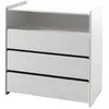 Vipack Vipack Commode 3 Tiroirs & 1 Niche Kiddy 90cm Blanc