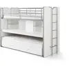 Vipack Vipack Lits Superposs Bonny 2 Couchages Compact 80 Blanc