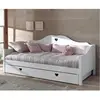 Vipack Vipack Amori Lit Capitaine Laqu Blanc + Sommier + Lit Gigogne