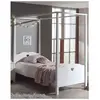 Vipack Vipack Amori Lit Simple Baldaquin 90x200cm Laqu Blanc + Sommier