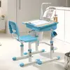 Paris Prix Bureau inclinable réglable bois et métal bleu et bois clair Comfortline