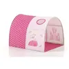 Vipack - Tunnel de lit rose décoré d'un château et d'une princesse, réalisé en coton.