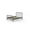 vipack Lit enfant bronxx 140x200cm noir mat