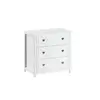 VIPACK Commode 3 tiroirs amori blanc