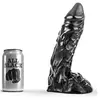 Gode tout noir 23cm 1pc
